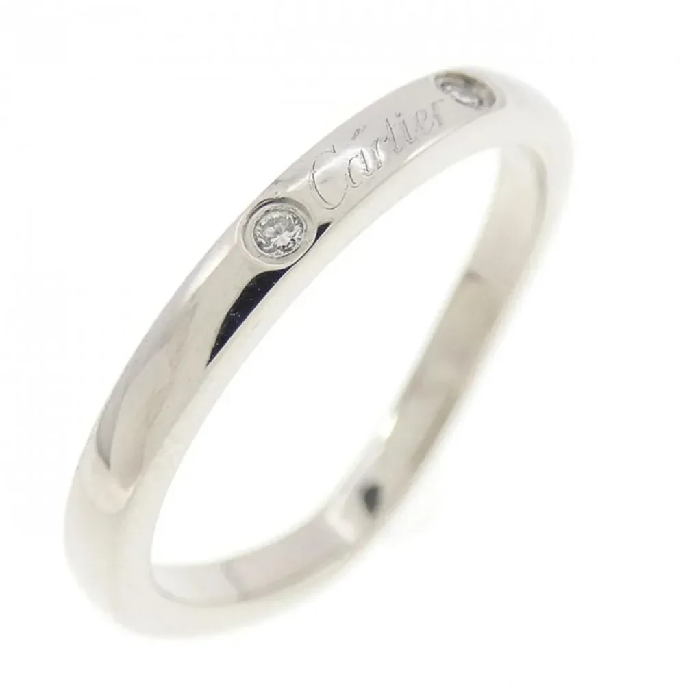 Cartier Ballerine PT950 Diamond Ring Size 8